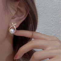 earrings with genuine freshwater pearl - Image 3