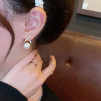 earrings with genuine freshwater pearl - Image 7